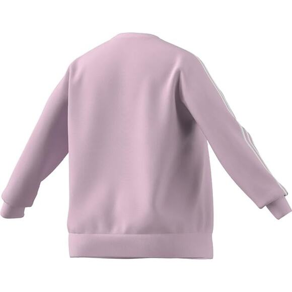 adidas Essentials 3-Stripes Fleece Plus Size Womens 1X Sweatshirt Solid Pink New - Picture 2 of 4